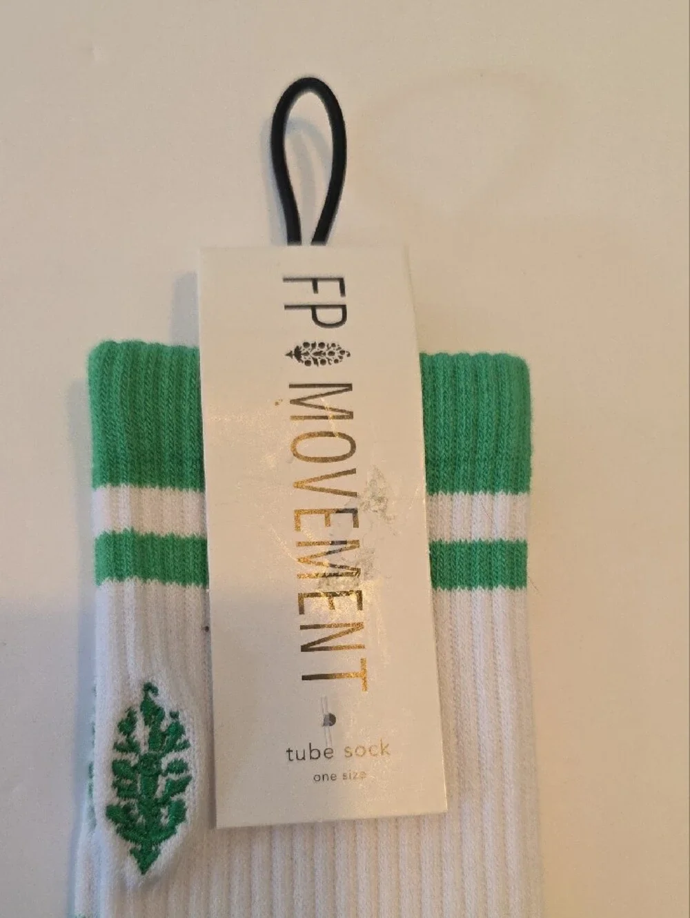 FP Movement Green Stripe Tube Socks & Orange Ruffle Sport OS NWT Free People